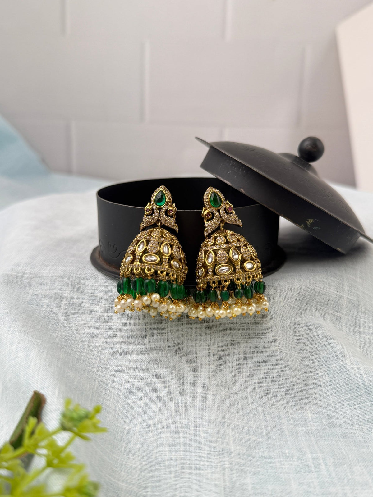 Victorian Jhumka Earrings Premium | E0425 - Mahilas