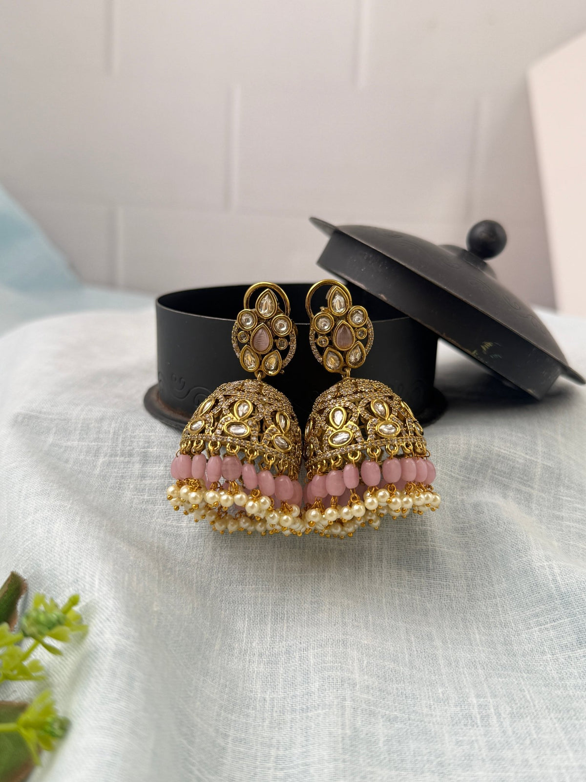 Victorian Jhumka Earrings Premium | E0431 - Mahilas