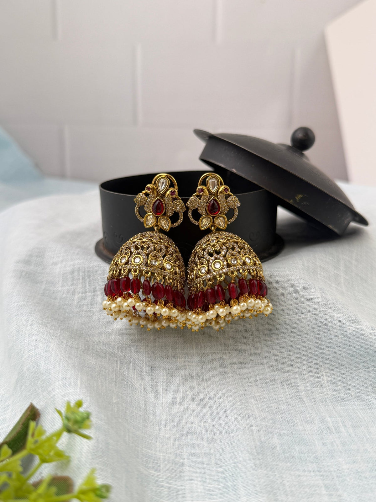 Victorian Jhumka Earrings Premium | E0433 - Mahilas