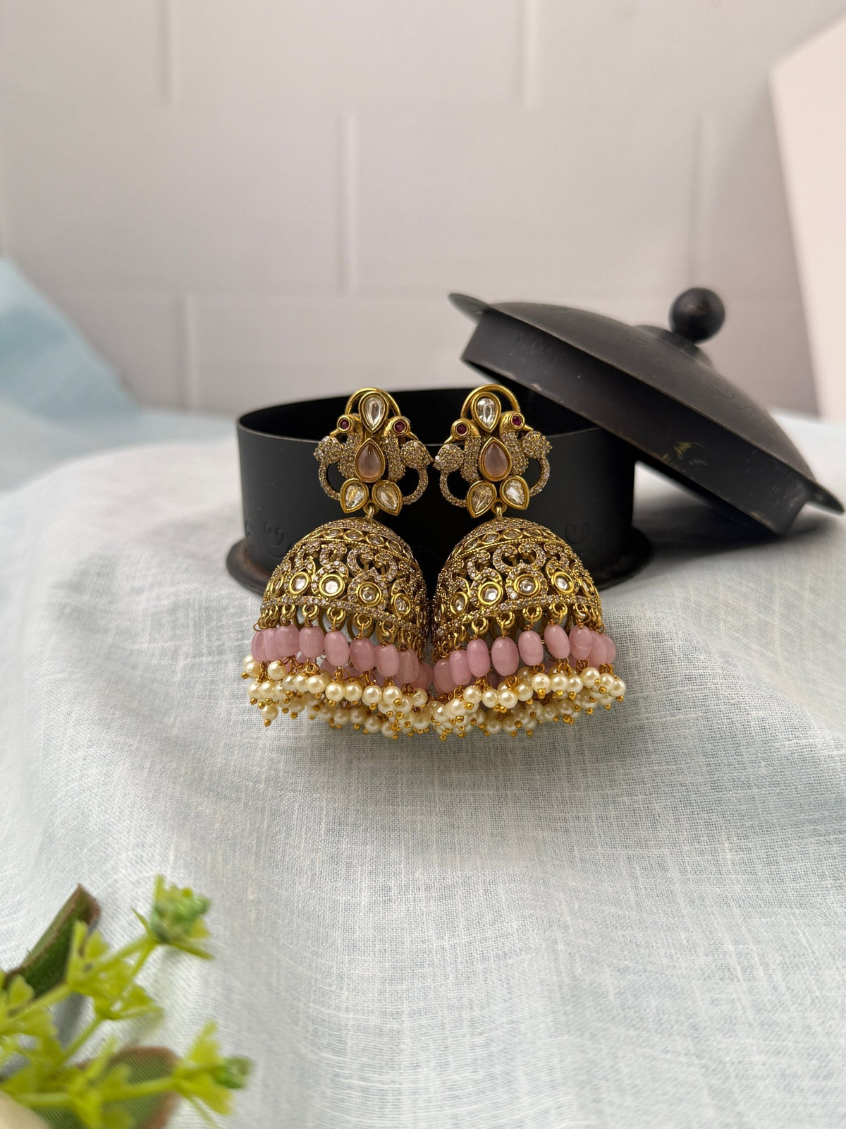 Victorian Jhumka Earrings Premium | E0436 - Mahilas