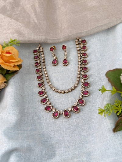Victorian Necklace in Choker Short Royal Style | N0443 E - Mahilas