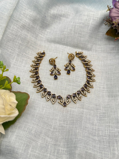 Victorian Necklace Set 244 - 6 Colors - Mahilas