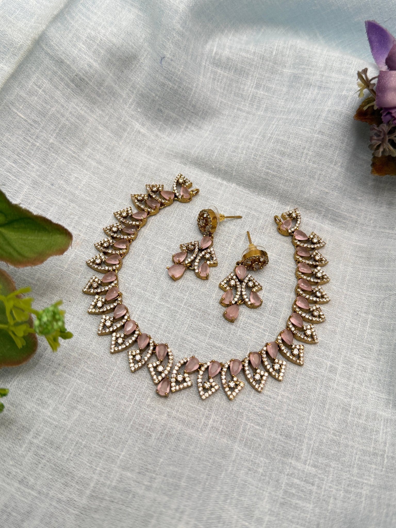 Victorian Necklace Set 244 - 6 Colors - Mahilas