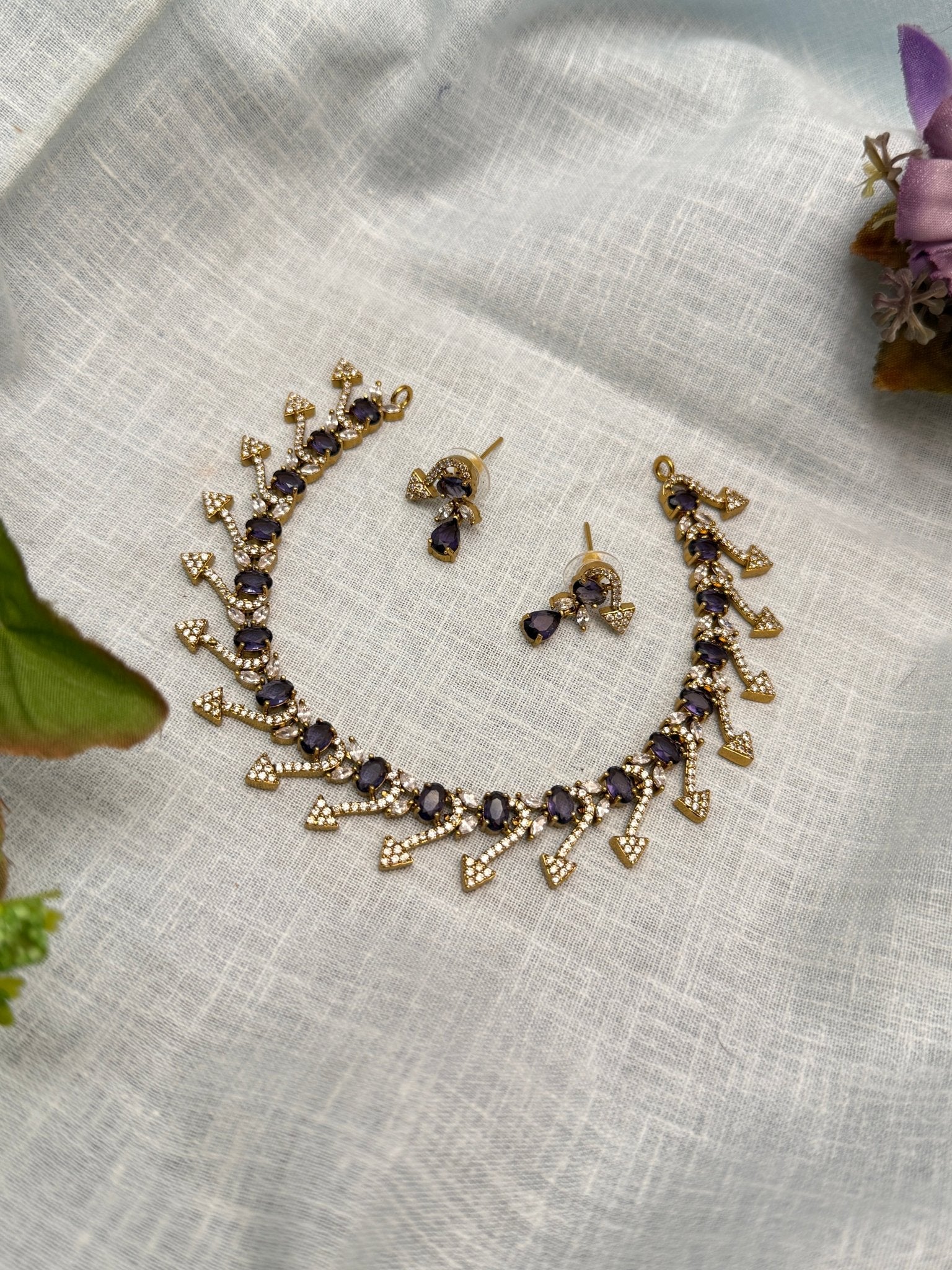 Victorian Necklace Set 245 - 6 Colors - Mahilas