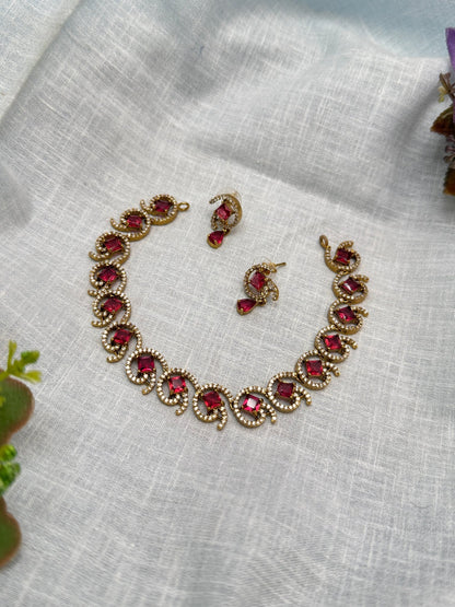 Victorian Necklace Set 247 - 5 Colors - Mahilas