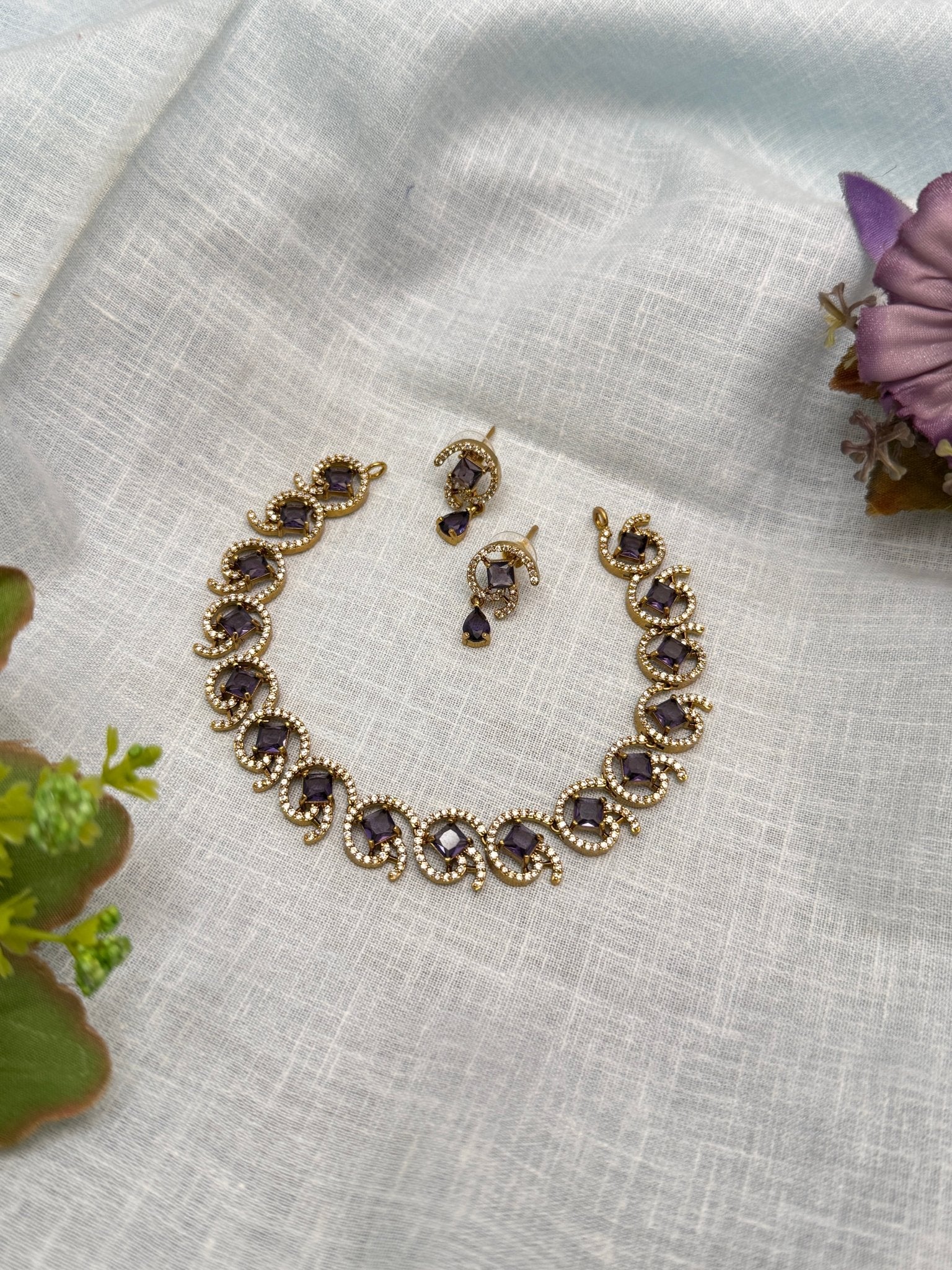 Victorian Necklace Set 247 - 5 Colors - Mahilas