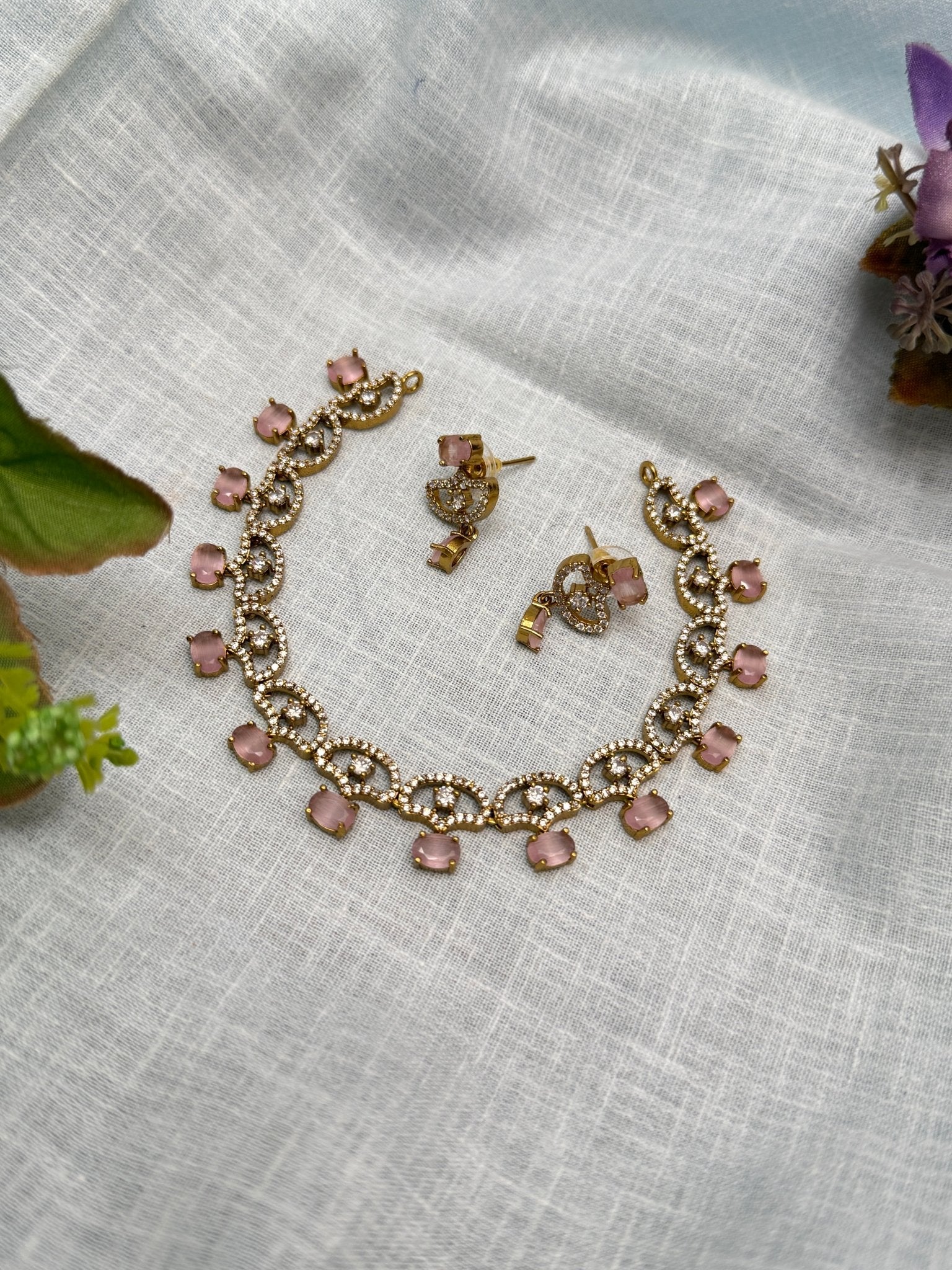 Victorian Necklace Set 248 - 5 Colors - Mahilas