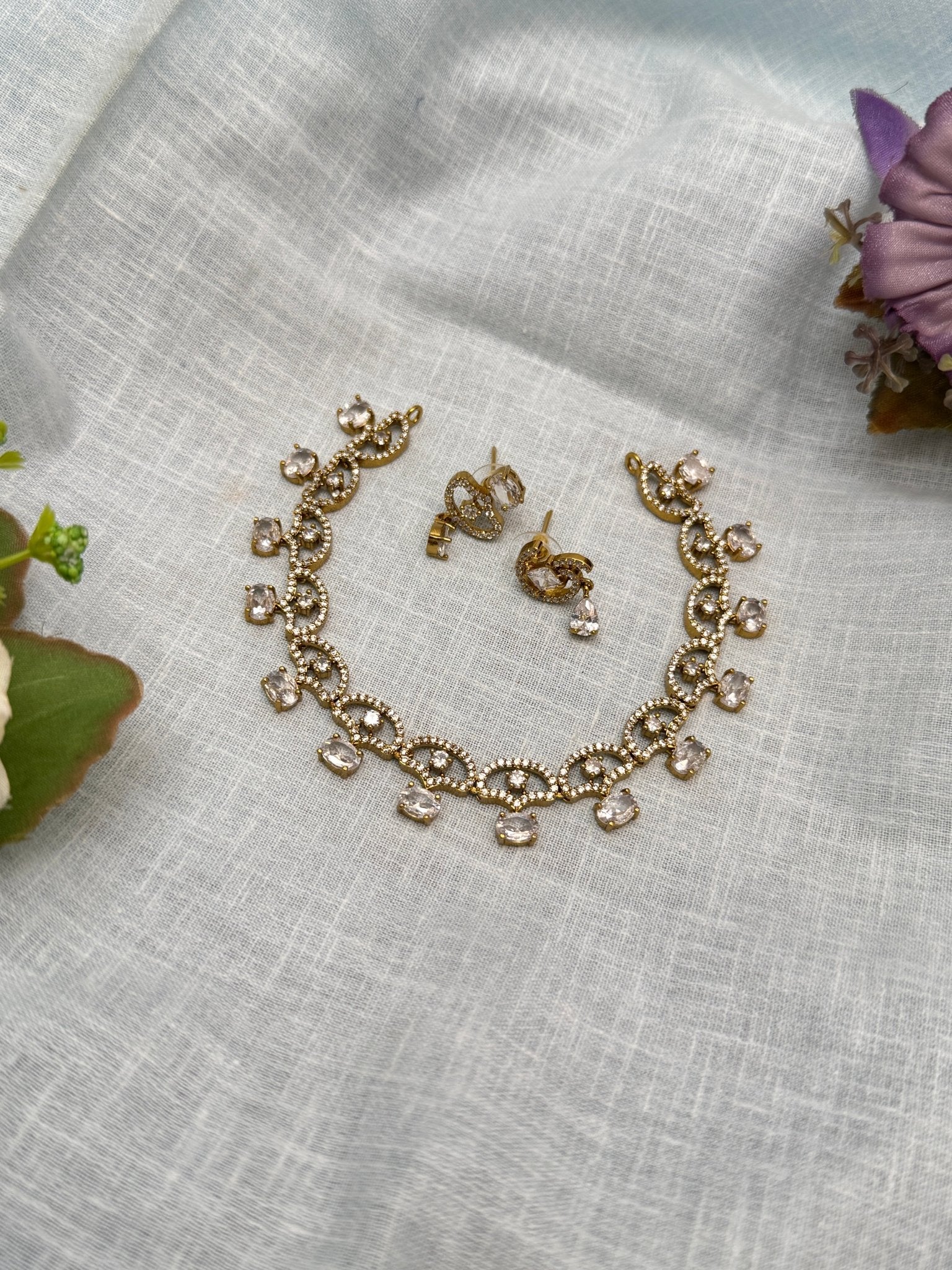 Victorian Necklace Set 248 - 5 Colors - Mahilas