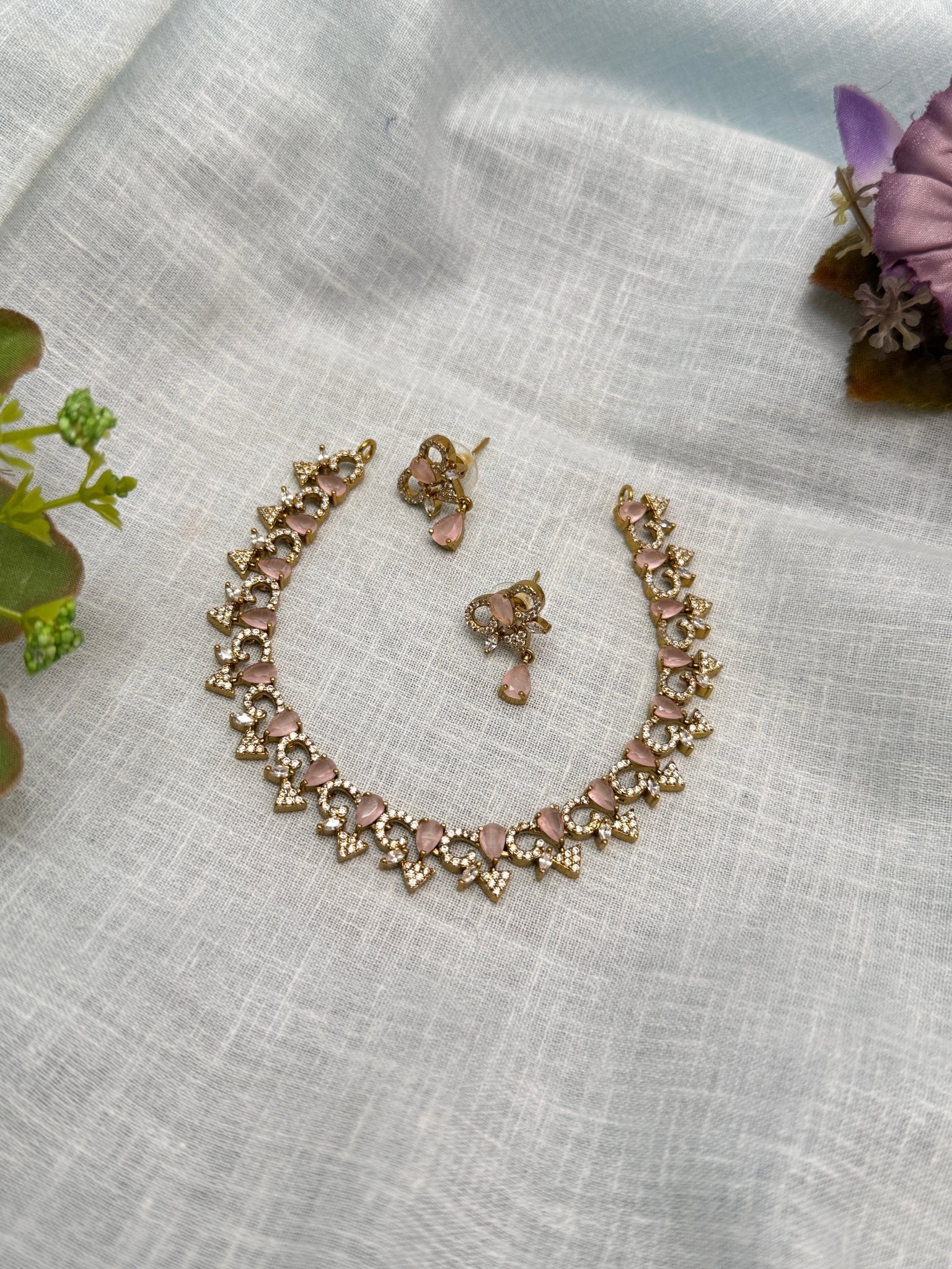 Victorian Necklace Set 249 - 5 Colors - Mahilas