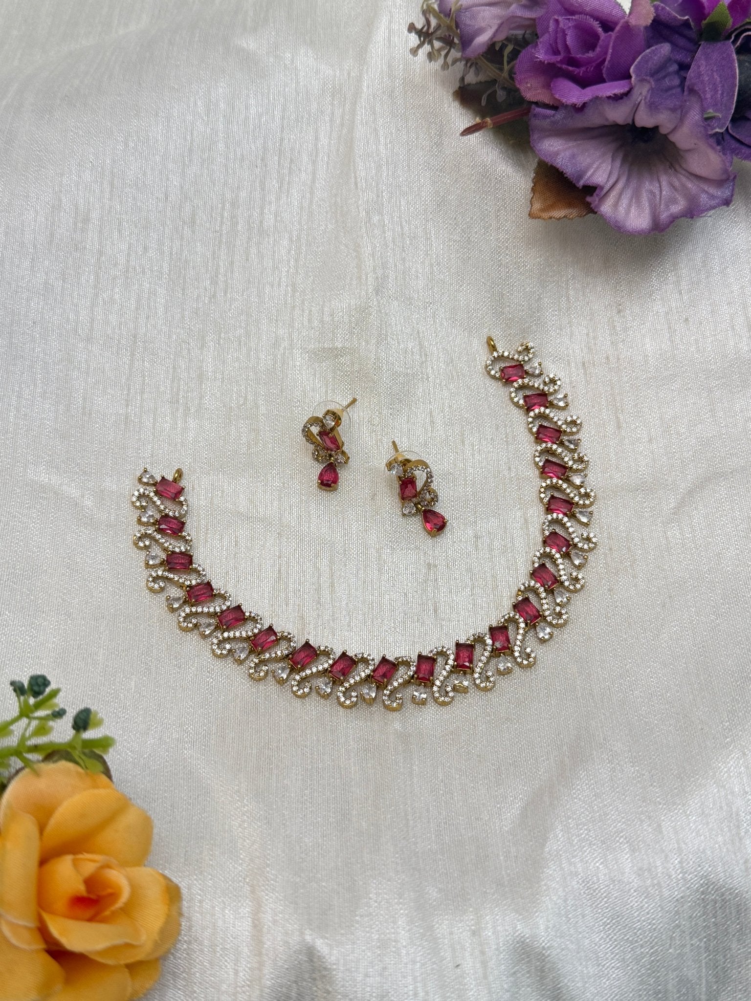 Victorian Necklace Set 250 - 6 Colors - Mahilas