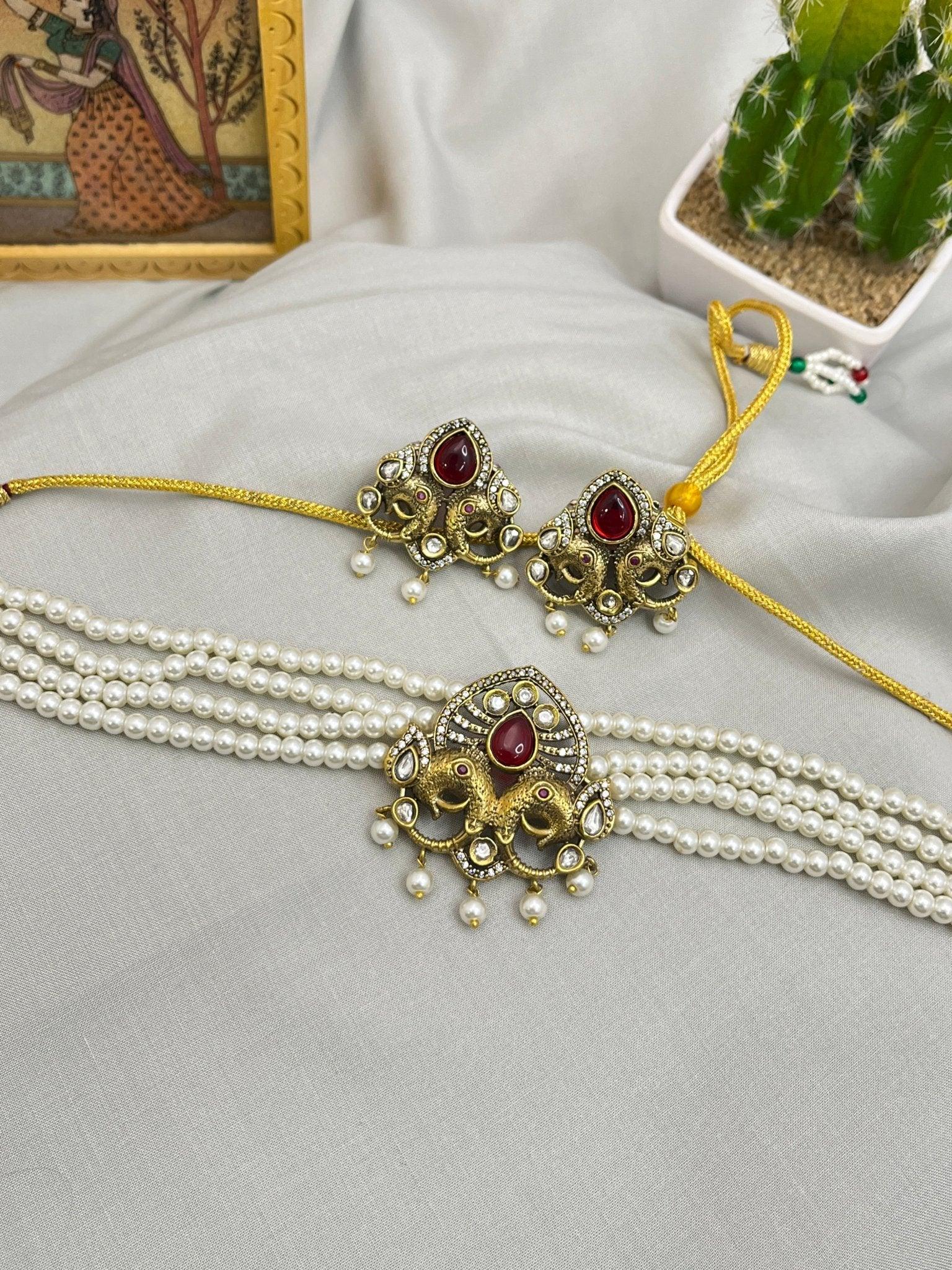 Victorian pearl choker 124 - Mahilas
