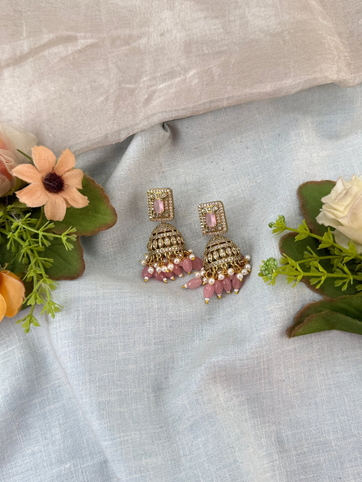 Victorian Stone Grand Stone Jhumka | 051 - Mahilas