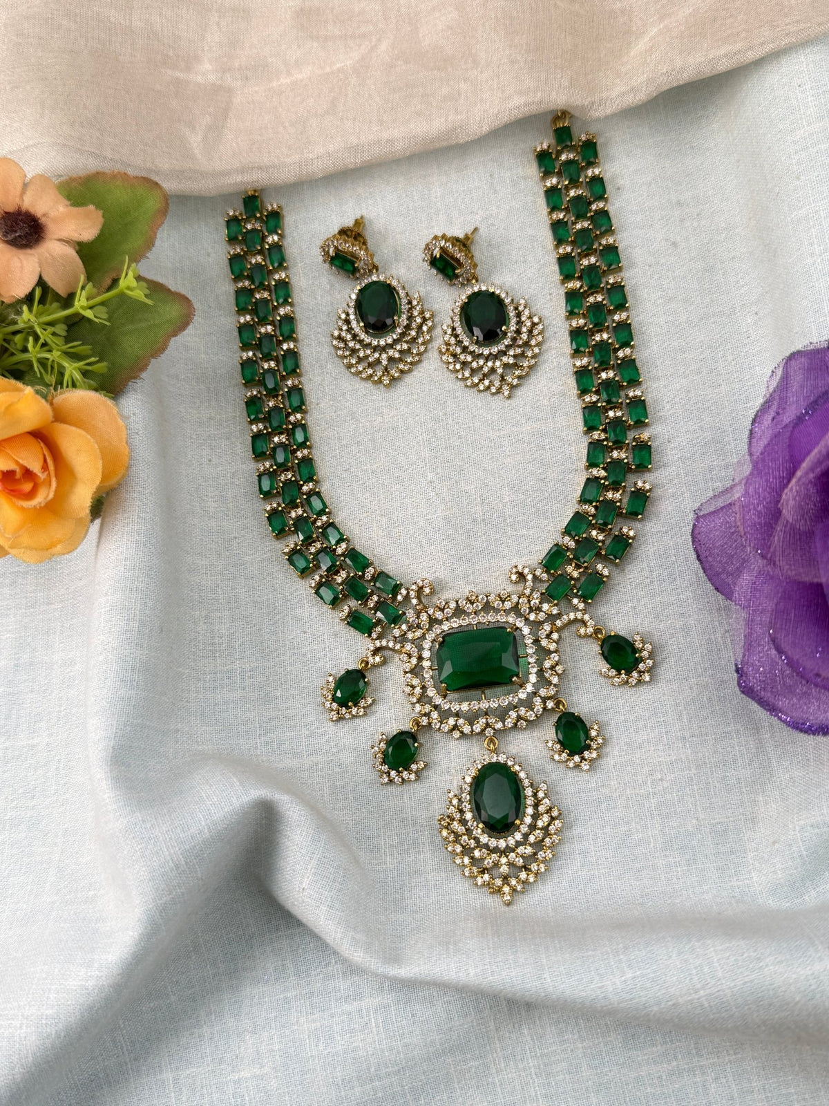 Victorian Stone Necklace Set | 002 - Mahilas