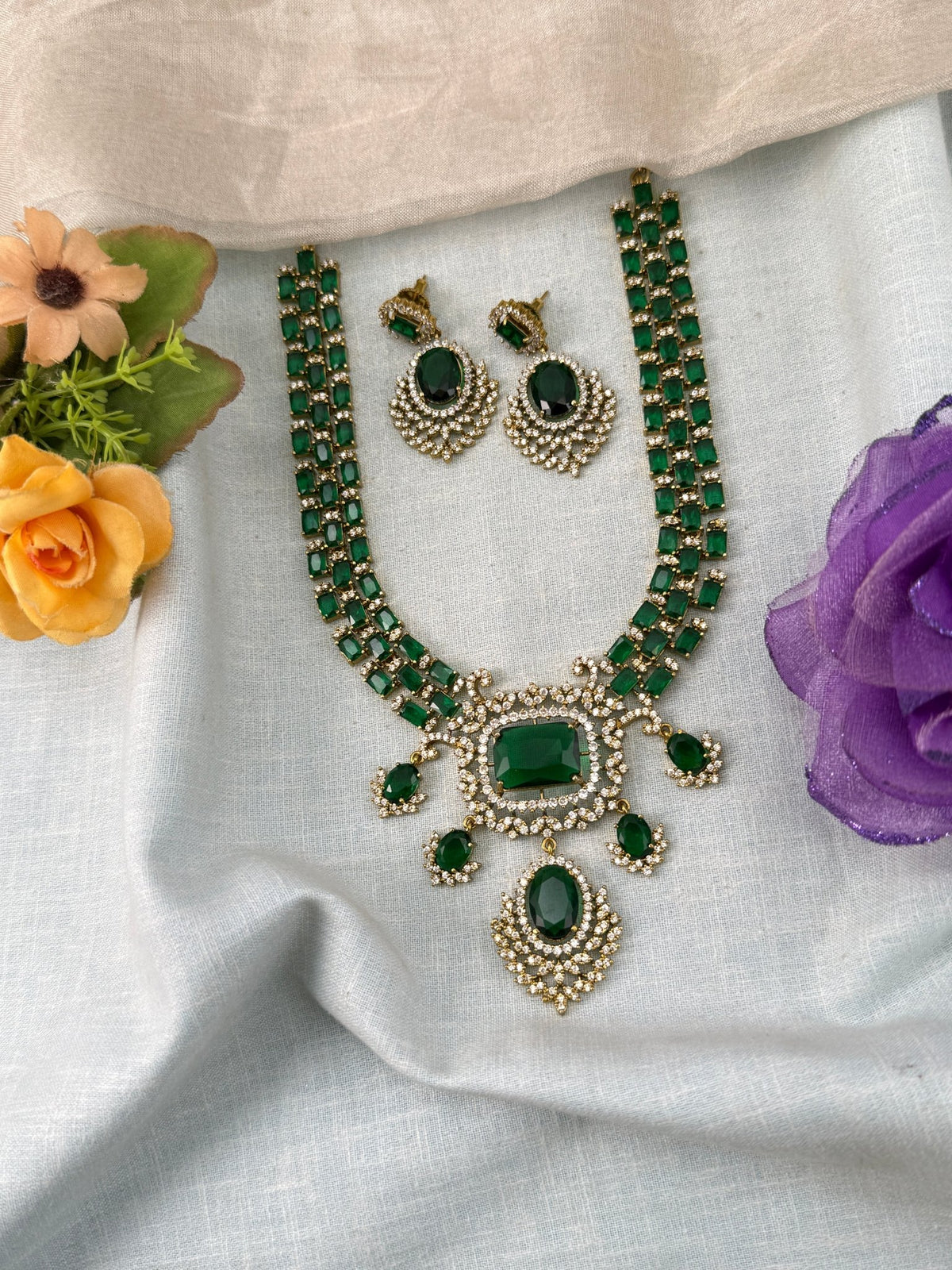 Victorian Stone Necklace Set | 002 - Mahilas