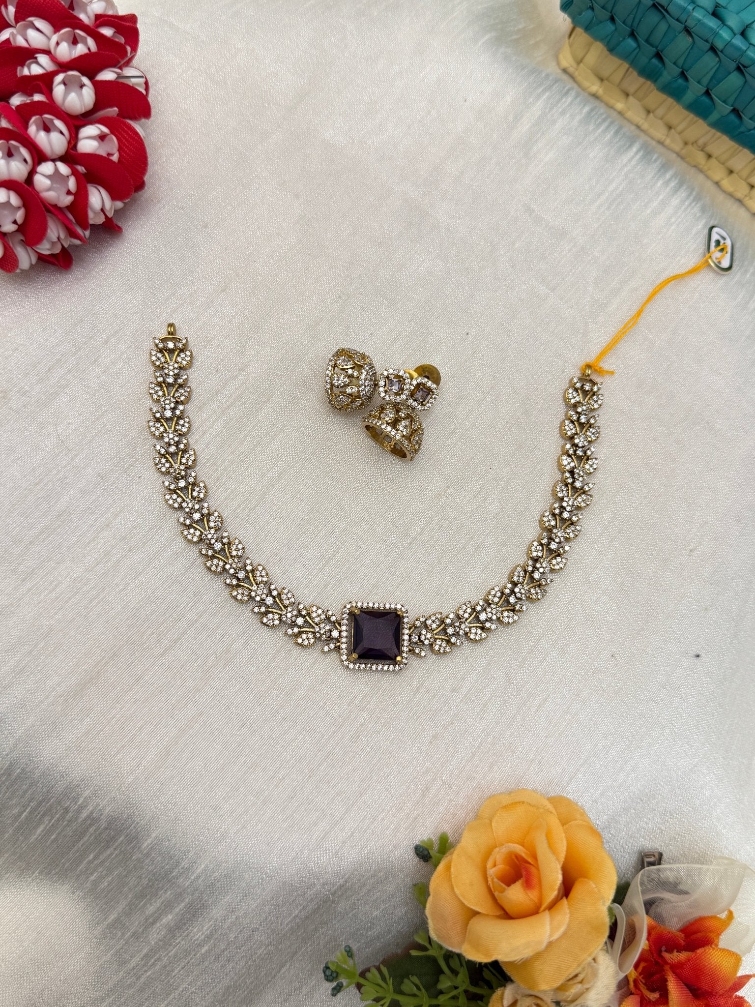 Victorian Stone Necklace Set 233 - Mahilas