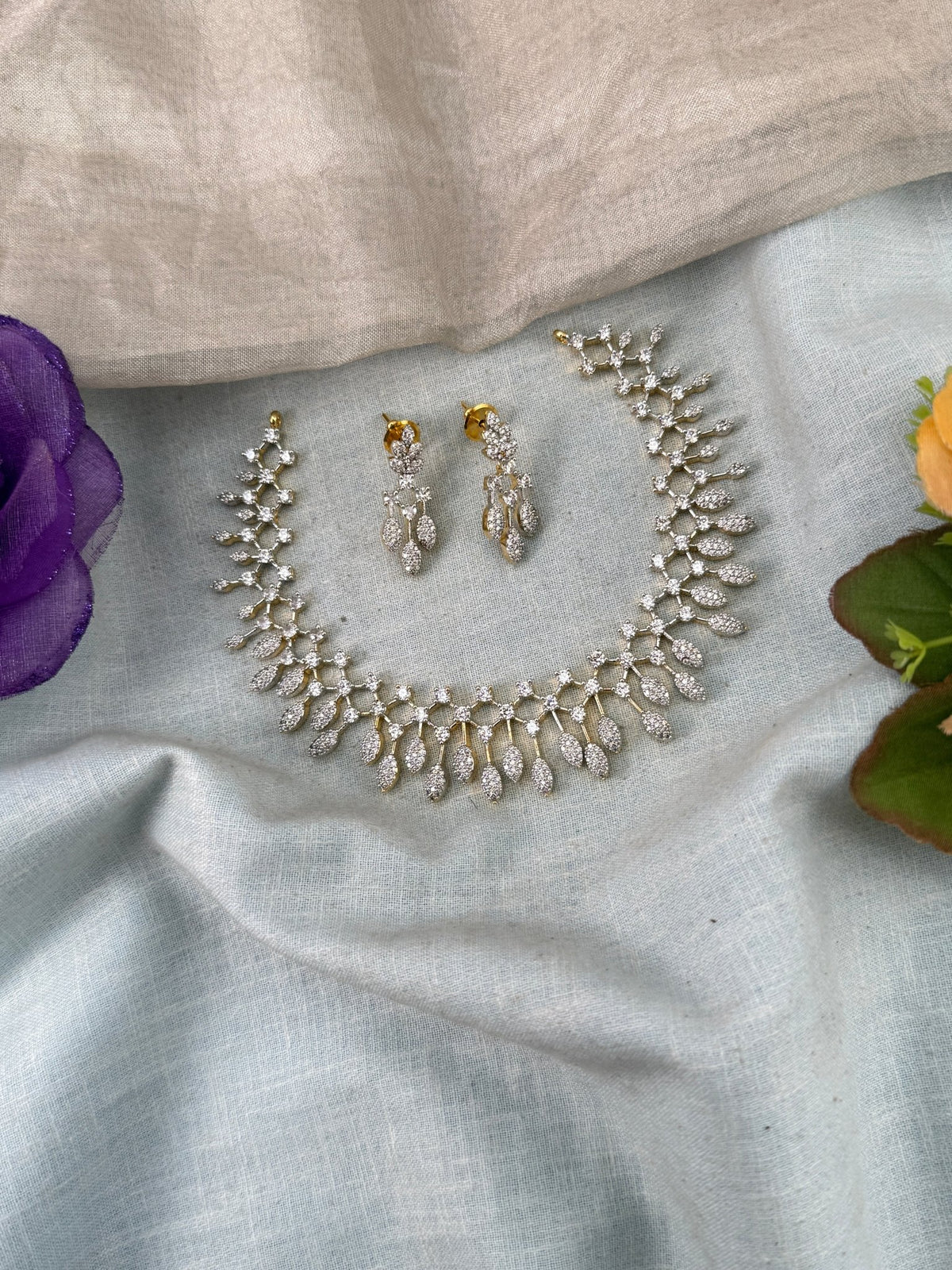 Victorian Stone Short Necklace Set | 011 - Mahilas