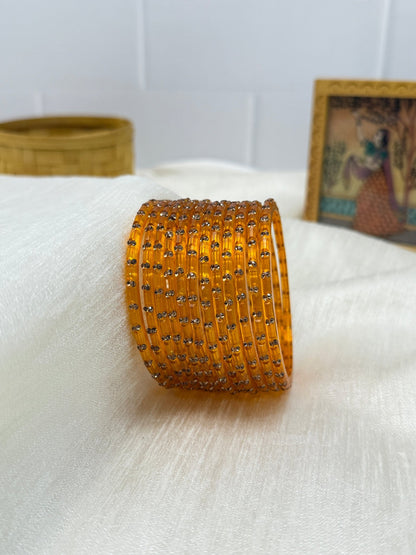 Water Drop Design Glass Bangles - 037 - Make your own box - Mahilas