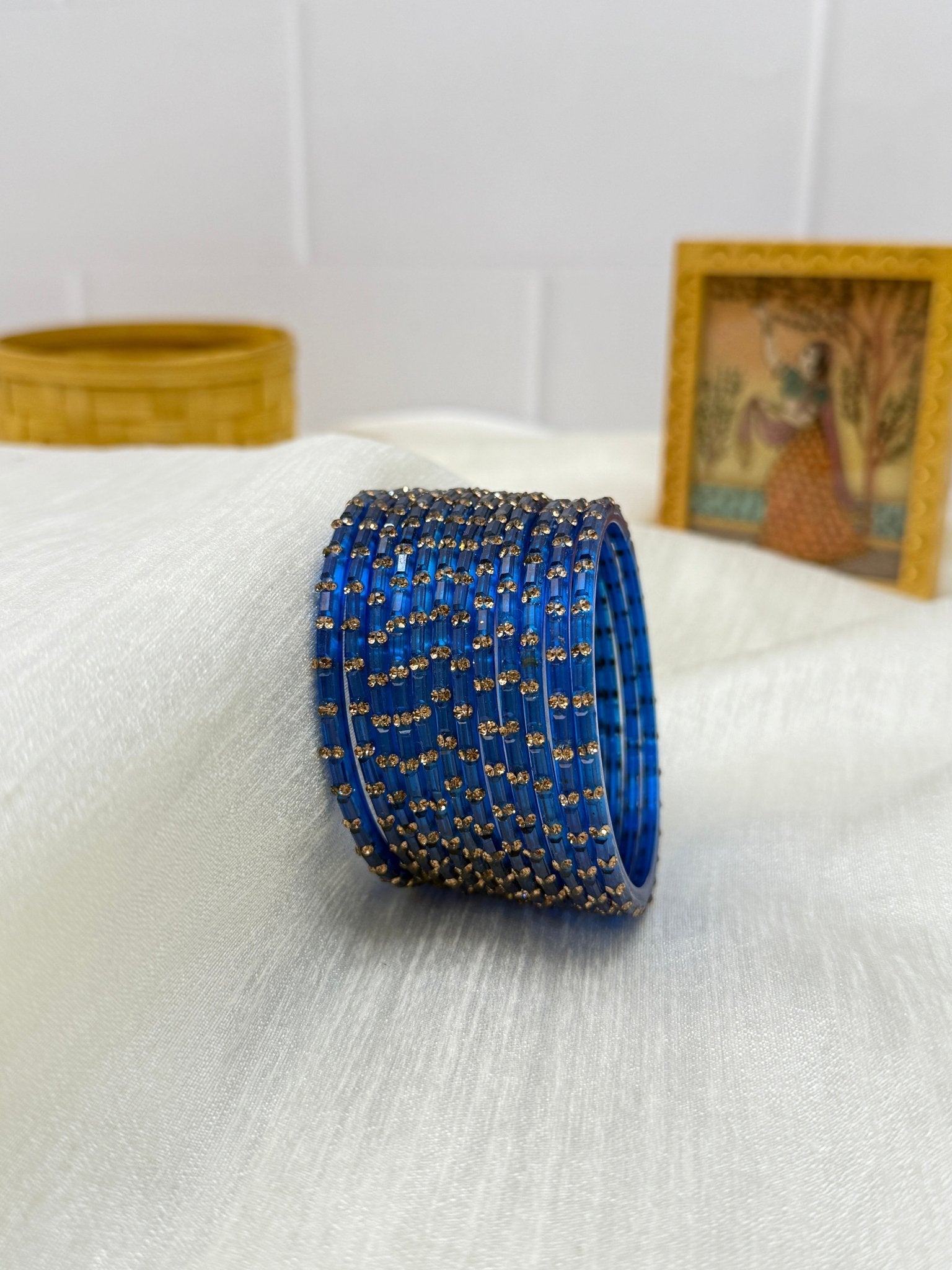 Water Drop Design Glass Bangles - 037 - Make your own box - Mahilas