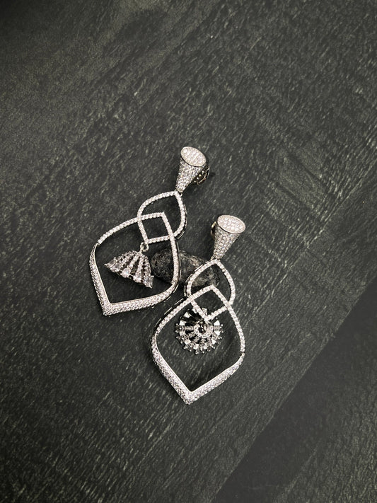 White Stone Earring 1422 - Mahilas