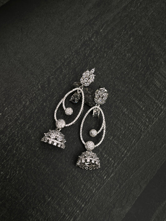 White Stone Earring 1429 - Mahilas