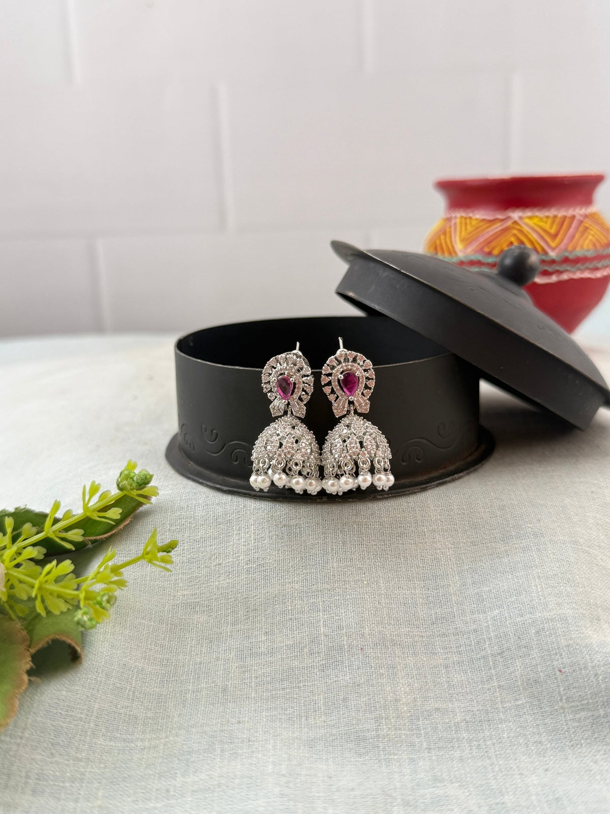 Zircon Grand Stone Jhumka | 033 - Mahilas
