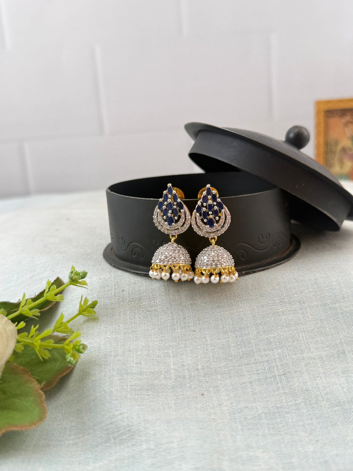 Zircon Stone Jhumka | 009 - Mahilas